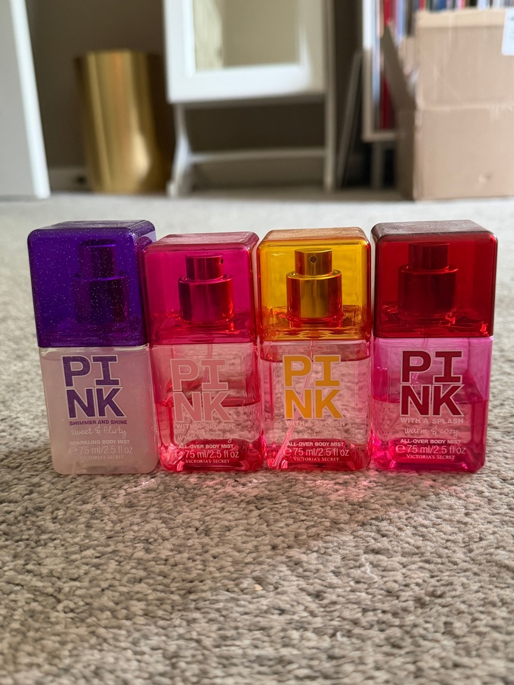 Victoria’s Secret PINK Vintage Y2K Splash Body Mist Set of 4 Rare